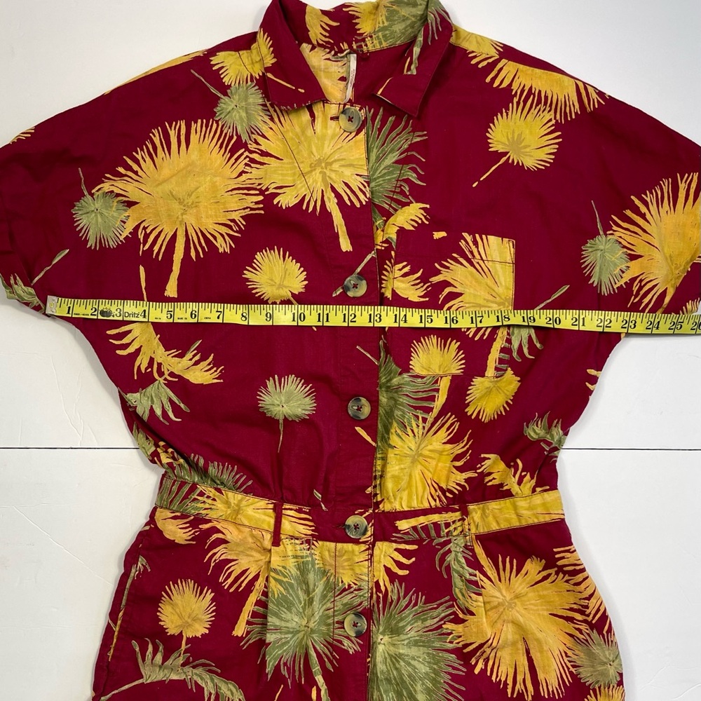 Free People Red and Yellow Floral Romper - Picture 5 of 8
